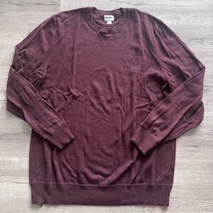 Old Navy Men's Deep Maroon Crewneck Sweater